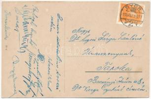 1933 Győr-Szabadhegy, Baross házak Baross Gábor arcképével. Art Nouveau