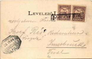 1901 Sátoraljaújhely, Wekerle tér a híd utca felé, Weisz Zsigmond, Landesmann Miksa, Stercz Jenő, Lö...