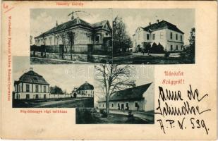 1902 Szügy (Balassagyarmat), Hansély, Simonyi és Schindler kastély, Nógrádmegye régi székháza, megyeháza. Wertheimer Zsigmond kiadása (fl)