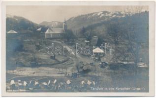 Tarújfalu, Novoselytsya, Noua Sulita (Huszt, Khust); katonai tábor a Kárpátokban / WWI military camp in the Carpathians. Phot. Hptm. Bansa 70.