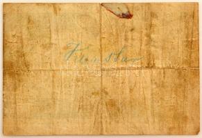 1874. Utalvány az 1866-os 5 Guldenes bankjegy mintájára, B. Friedmann vállalkozásának alkalmazottai ...