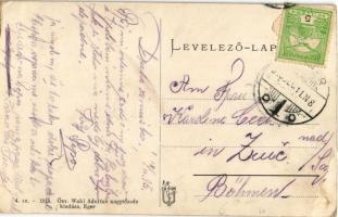 1915 Eger, Török minaret, gyógyszertár. Özv. Wahl Adolfné kiadása (EB)