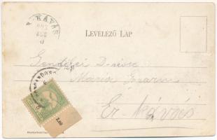 1903 Püspökfürdő, Szentlászlófürdő, Baile 1 Mai (Nagyvárad, Oradea); Főépület fürdő vendégekkel. Seb...