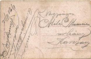 1921 Berettyóújfalu, Kossuth utca, templom, Oroszlán szálloda, Adler Béla üzlete és saját kiadása (k...