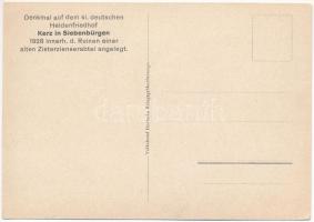 Kerc, Kerz, Kertz, Kierz, Carta (Fogaras, Fagaras); Denkmal auf dem kl. deutschen Heldenfriedhof, 19...