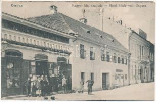 1918 Orsova, Magyar Királyi szálloda, Kugler Simon üzlete / hotel, shop (fl)