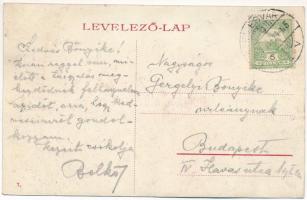 1907 Temesvár, Timisoara; Szt. György tér, Erdélyi laktanya, Pilzeni sörcsarnok, kőnyomda, Leitenbor...