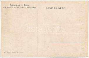 Szászváros, Broos, Orastie; Kún Kocsárd és Kún Géza szobor. Weisz Dezső kiadása / monuments