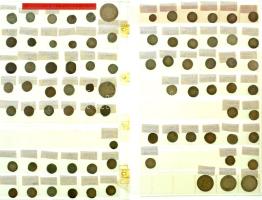 1337-1619. Rendezett, 80db-os garas, dénár és parvus gyűjtemény berakólapon a vegyesházi királyok id...