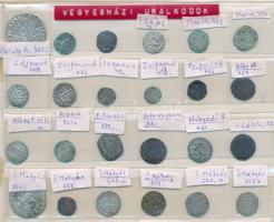 1337-1619. Rendezett, 80db-os garas, dénár és parvus gyűjtemény berakólapon a vegyesházi királyok id...