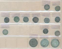 1337-1619. Rendezett, 80db-os garas, dénár és parvus gyűjtemény berakólapon a vegyesházi királyok id...