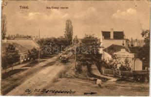 1913 Tokaj, Kis-Tokaji részlet, Első Tokaji Cognac Gyár (konyakgyár). Schnell Bertalan kiadása (fa)