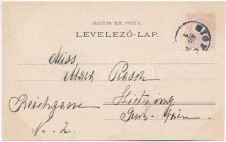 ~1899 (Vorläufer) Siófok, B. Bárdossy Imre nyaraló telepe, villa. Weiss L. és F. kiadása, Art Nouvea...