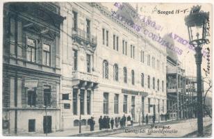 1905 Szeged, Csongrádi takarékpénztár, építkezés állványokkal (EK)