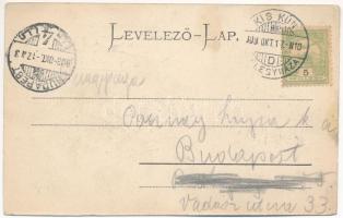 1903 Kiskunfélegyháza, Római katolikus templom és gimnázium. Braun J. kiadása, montázs (fl)