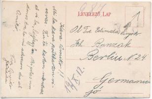 1912 Alsóság, (Celldömölk) Sághegy, Bazaltbánya, sikló, iparvasút. TCV card