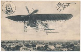 1909 Budapest XVI. Bleriot repülőgépe Mátyásföld felett