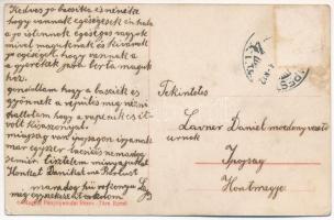 Budapest, Bleriot repülőgépe a Lánchíd felett (Rb)