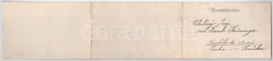 Budapest. Három részes kinyitható panorámalap / 3-tiled folding panoramacard