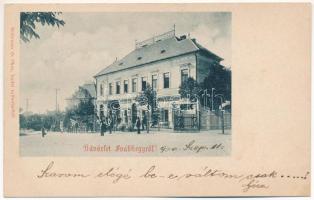 1900 Budapest XII. Svábhegy, Löwenstein A. sütőháza, Kávé terem és cukrászda, Záborszky János és Böhm üzlete. Hollenzer és Okos kiadása (Rb)