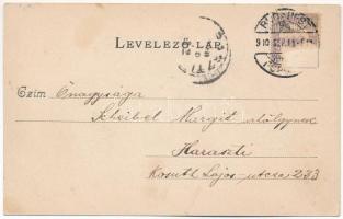 1900 Budapest XII. Svábhegy, Löwenstein A. sütőháza, Kávé terem és cukrászda, Záborszky János és Böh...