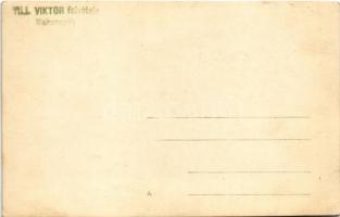 1927 Kakasszékfürdő (Orosháza), strandolás, fürdőzők. photo (vágott / cut)