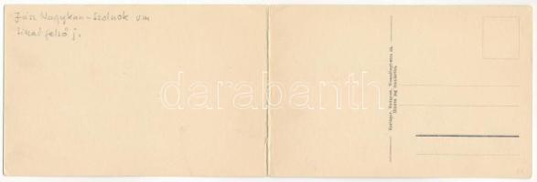 Kenderes, Horthy Miklós kastély. 2-részes kihajtható panorámalap / 2-tiled folding panoramacard (haj...