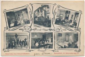 1912 Budapest VI. Bulyovszky utcai leánynevelő intézet, belső képek, tornaterem. Bulyovszky utca 10. (ma Rippl Rónai utca) (Rb)