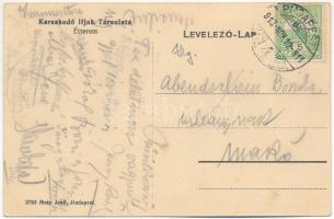 1913 Budapest V. Kereskedő Ifjak Társulata étterem belső. Sörház tér 3