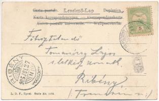 1905 Budapest VIII. Nemzeti színház, montázs A. Márkus Emília színésznővel