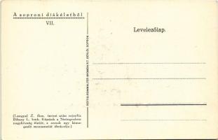 Sopron, A soproni diákéletből VII. Gyesznyotori előkészületek (disznótor). Lengyel Z. fkm. tervei ut...