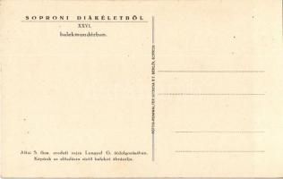 Sopron, A soproni diákéletből XXVI. Balekmundérban. Altai S. fkm. eredeti rajza Lengyel G. átdolgozá...