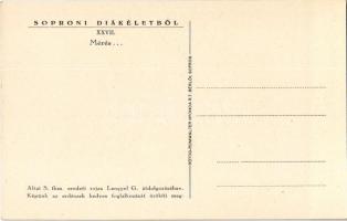 Sopron, A soproni diákéletből XXVII. Mérés... Altai S. fkm. eredeti rajza Lengyel G. átdolgozásában....