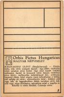 Bánffyhunyad, Huedin; Kalotaszegi leány / Transylvanian folklore art postcard from Tara Calatei. Orb...