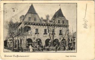 1899 (Vorläufer) Budapest XIV. Ős-Budavár, Nagy kávéház (Rb)