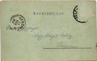 1899 (Vorläufer) Budapest XIV. Ős-Budavár, Nagy kávéház, este (Rb)