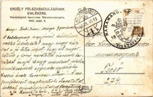 1940 Máramarossziget, Sighetu Marmatiei; bevonulás / entry of the Hungarian troops + "1940 Mára...