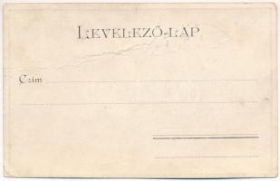 Budapest VII. Grand Hotel Royal nagy szálloda és kávéház, belső. Szecessziós fémes hatású fóliás kép...