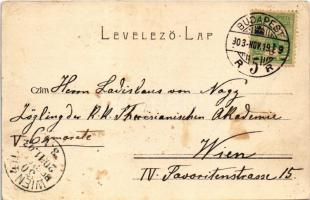 1903 Budapest VI. Gyár utca, szökőkút, Magyar Üveg homályosító és mintázó gyár (EK)