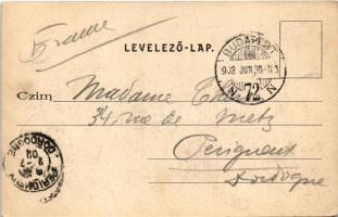 1902 Budapest XIII. Margitszigeti híd, Lukács fürdő és Rózsadomb. Divald Károly 416. TCV crad (EK)