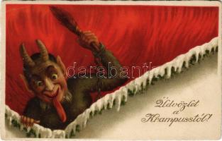 Üdvözlet a Krampusztól! / Krampus with birch and chains (EB)