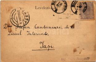 1901 Budapest XIII. Margitszigetre vezető új híd, Szt. Lukács fürdő (EK)