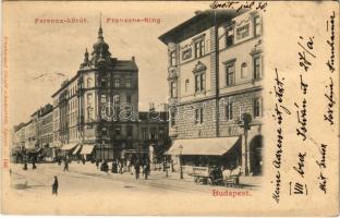 1901 Budapest IX. Ferenc körút és Üllői út sarka. Divald 148.