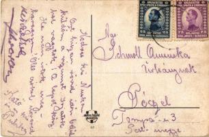 Gruss vom Krampus! / Krampus girl with chains and birch (kopott sarkak / worn corners)