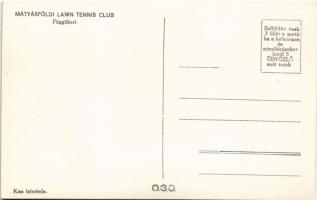 Budapest XVI. Mátyásföld, Lawn Tennis Club, tenisz klub, függőkert, sport. Kiss felvétele