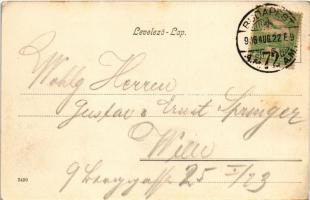 1906 Budapest V. Ferenc József (Belgrád) rakpart, korzó, Petrakovits J. vendéglője (EK)