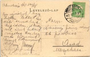 1912 Abrudbánya, Abrud; Detonáta és katona. Skalangya József kiadása / Detunata / mountain, K.u.K. s...