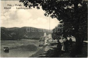 Ada Kaleh, kikötő a Dunán. M.G.O. / Landungsplatz / Danube port