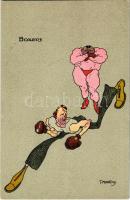 Ökölvívók / Boxers, sport humor. P. & C.M. Serie 116. litho s: T. Martiny (EK)