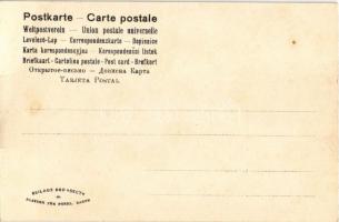 Vívás, szecessziós szerelmes pár / Fencing couple, Art Nouveau sport. Beilage des "Sect" B...